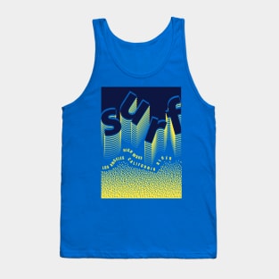 Los Angeles California surf high wave rider Tank Top